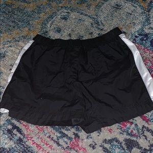 Black athletic shorts